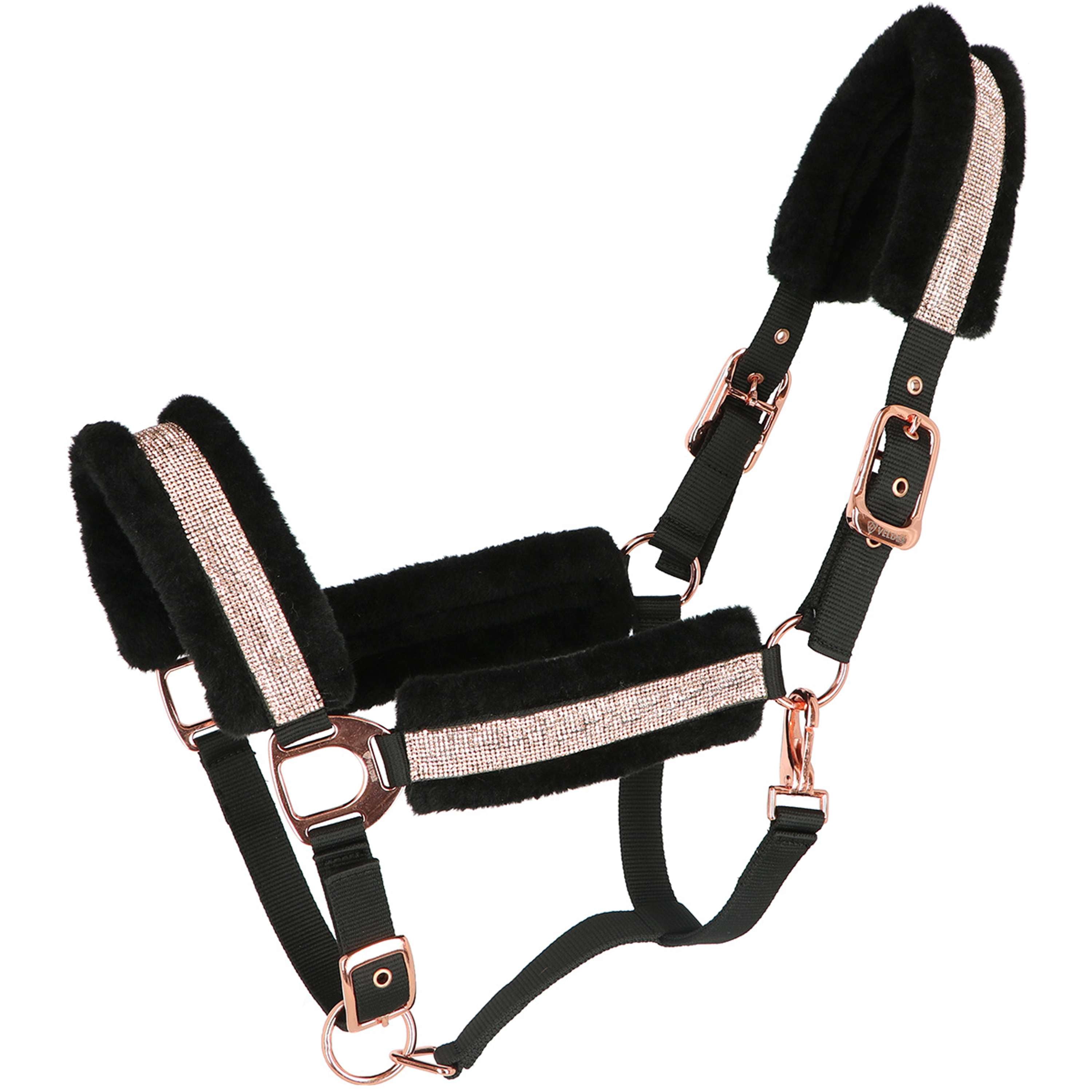 Velder Horsewear Essentials Halter Soft Sparkle Black