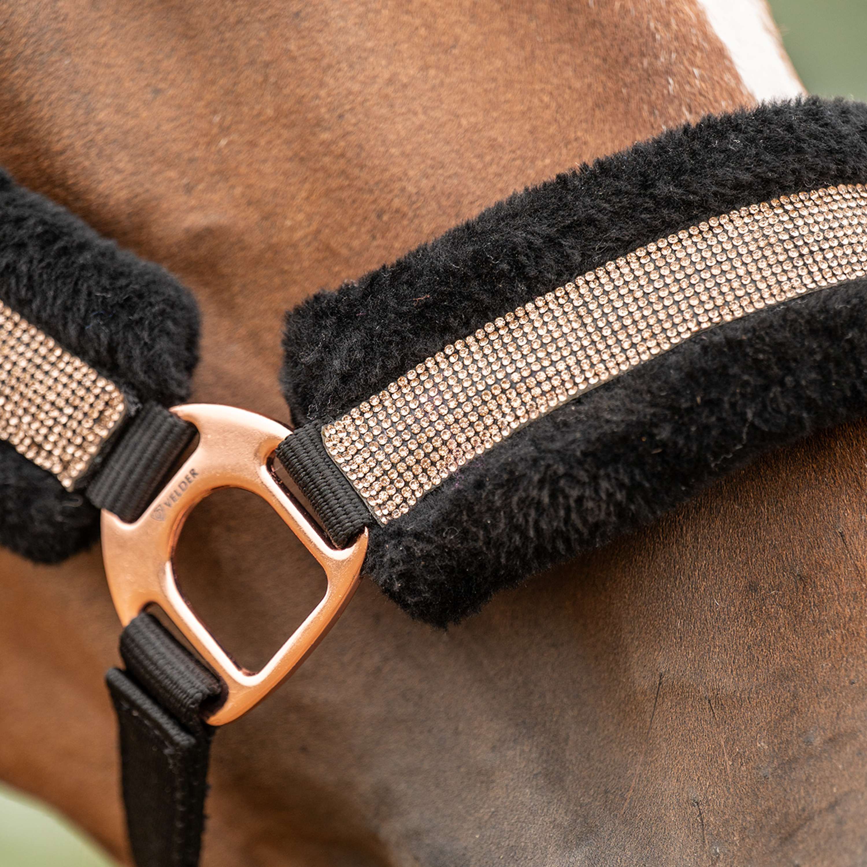 Velder Horsewear Essentials Halter Soft Sparkle Black