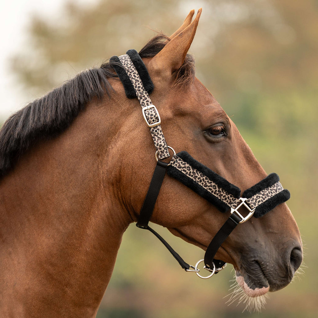 Velder Horsewear Essentials Halter Savanna Soft Earth Leopard