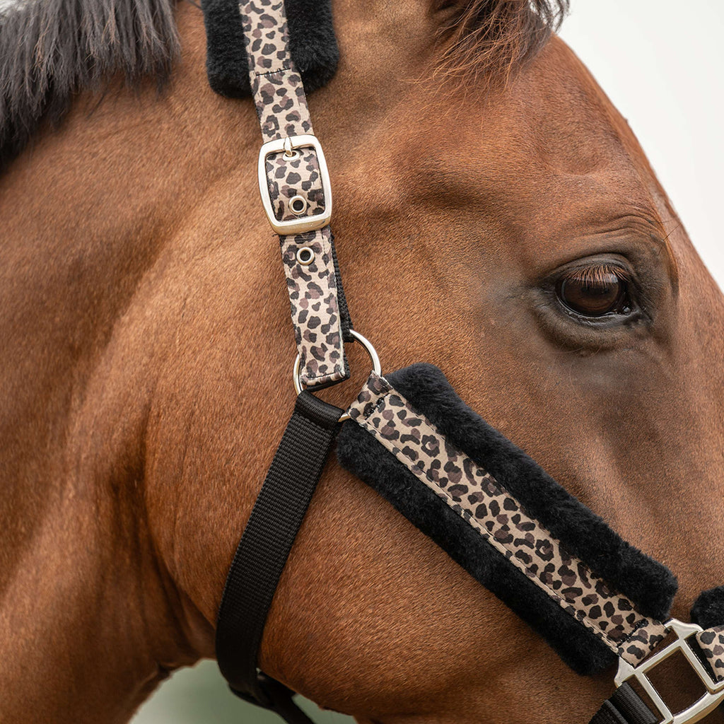 Velder Horsewear Essentials Halter Savanna Soft Earth Leopard