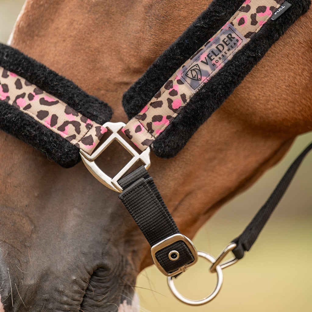 Velder Horsewear Essentials Halter Savanna Soft Sandstone Leopard