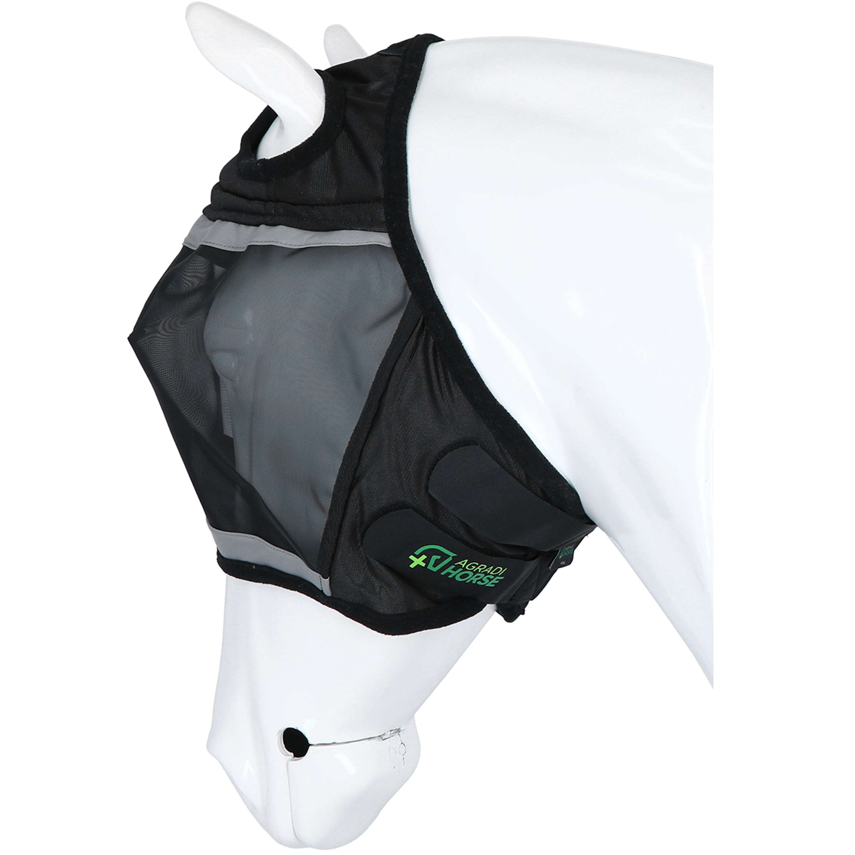 Agradi Horse Fly Mask Fine Mesh with Ear Hole Black