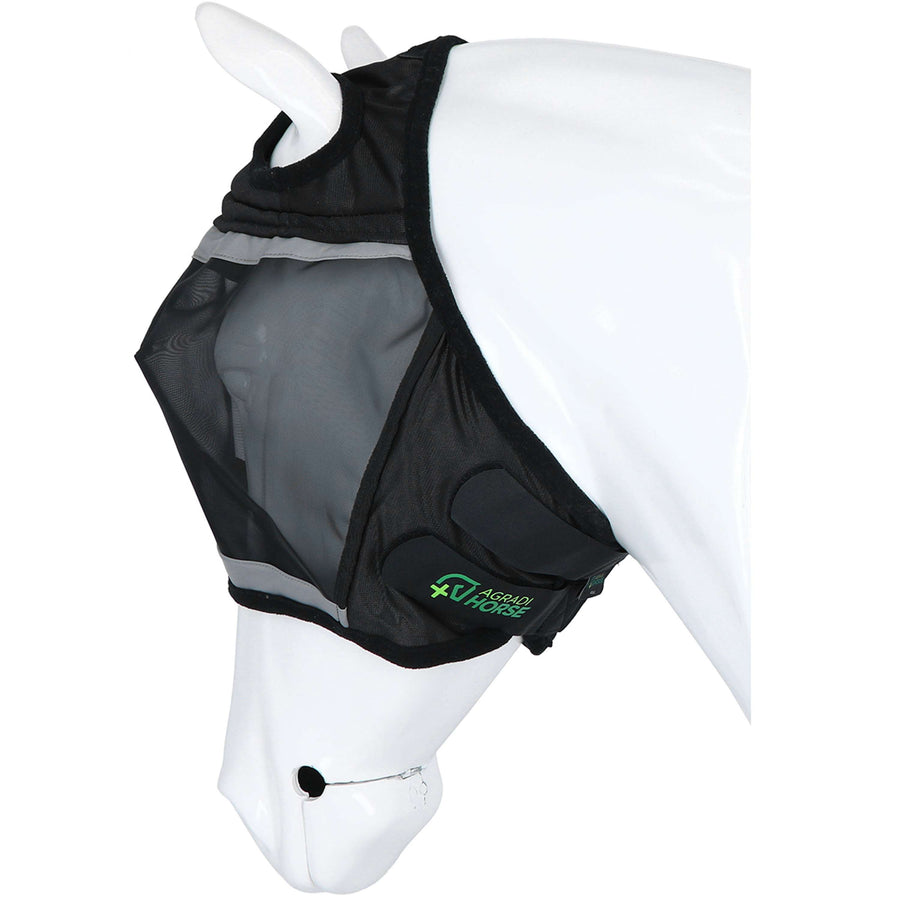 Agradi Horse Fly Mask Fine Mesh with Ear Hole Black