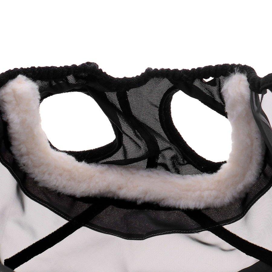Agradi Horse Fly Mask Fine Mesh with Ear Hole Black