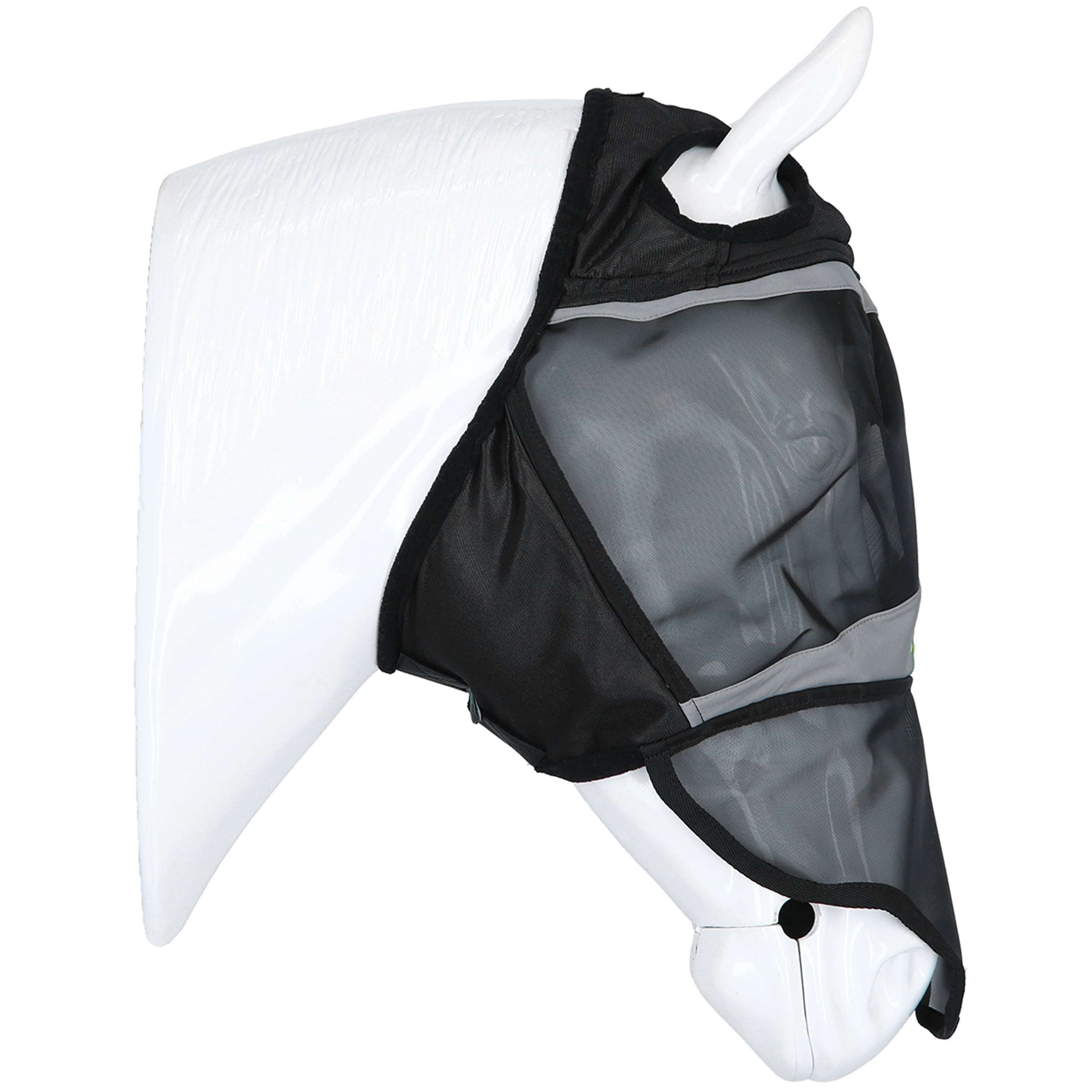 Agradi Horse Fly Mask Fine Mesh with Ear Hole & Nose Black