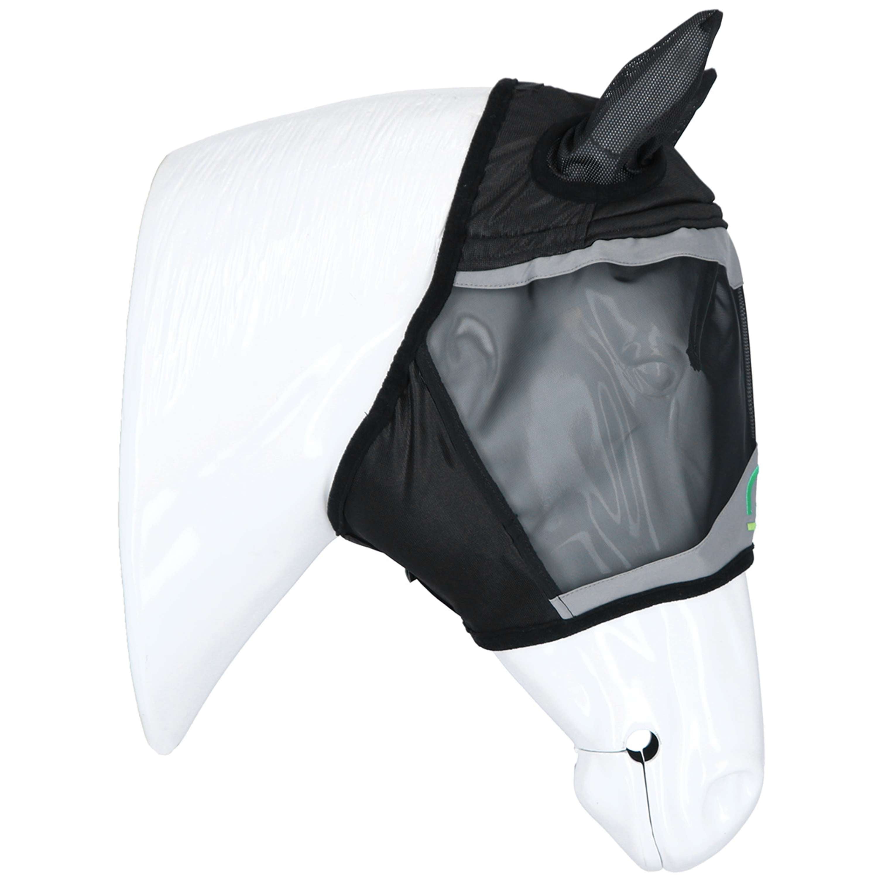 Agradi Horse Fly Mask Fine Mesh with Ears Black