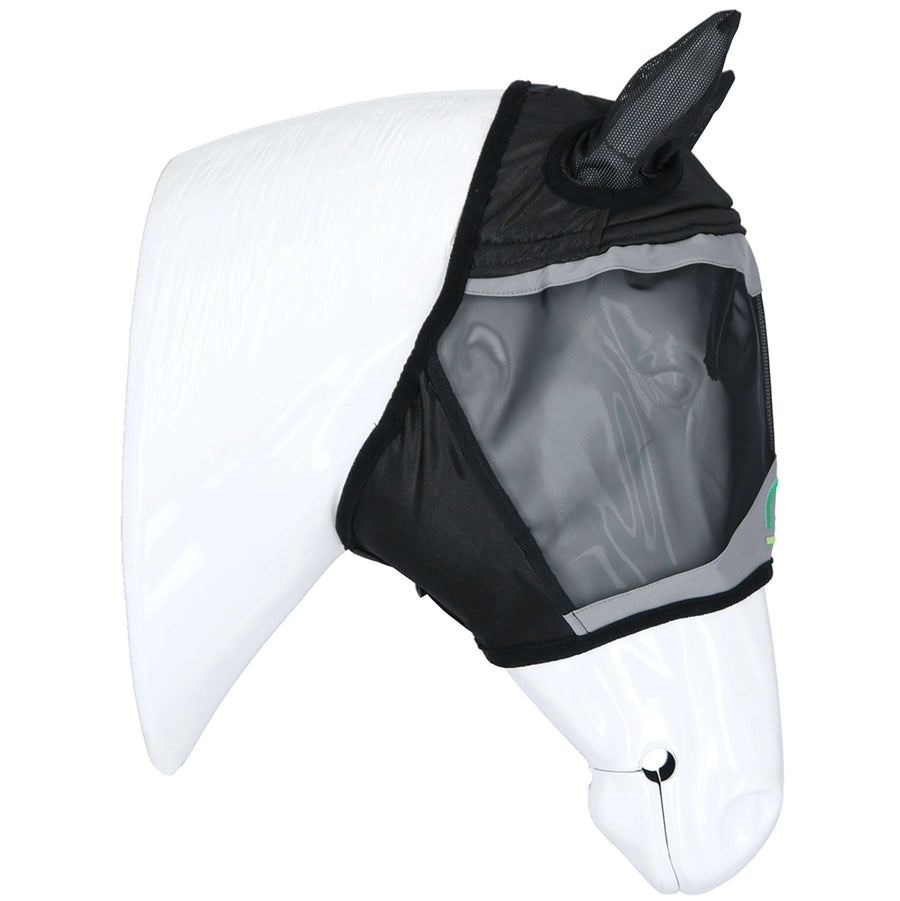 Agradi Horse Fly Mask Fine Mesh with Ears Black