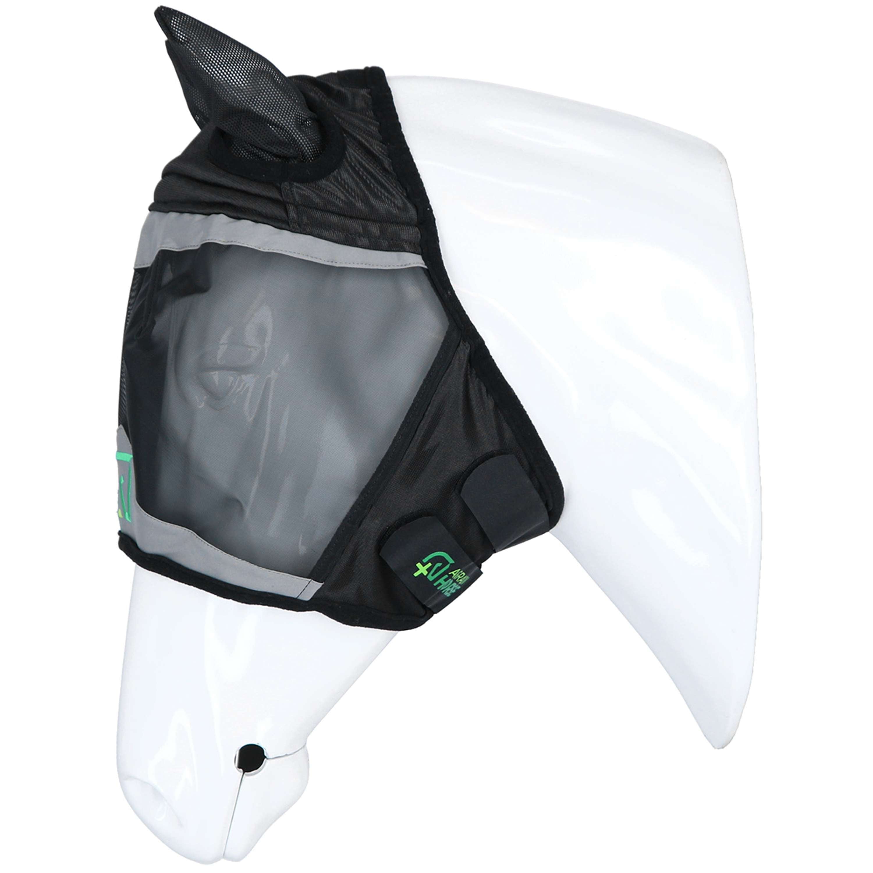 Agradi Horse Fly Mask Fine Mesh with Ears Black