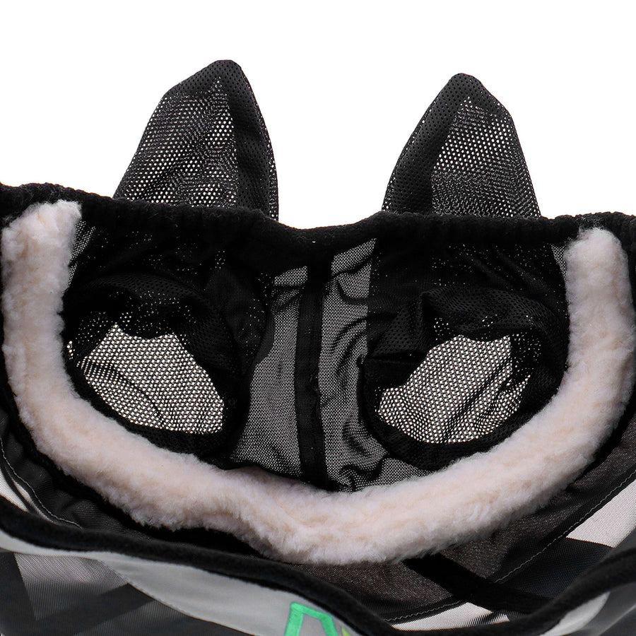 Agradi Horse Fly Mask Fine Mesh with Ears Black