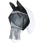 Agradi Horse Fly Mask Fine Mesh with Ears and Tassels Black
