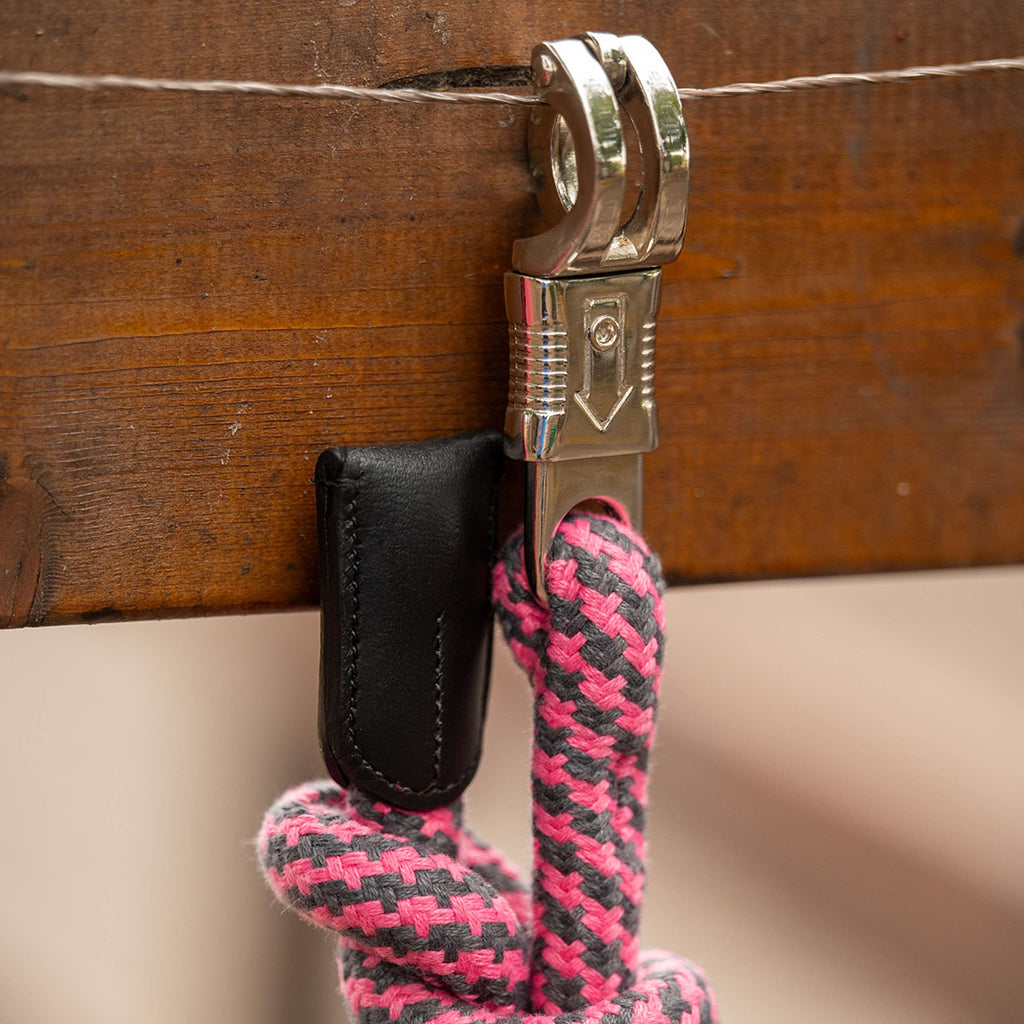 Velder Horsewear Lead Rope with a Panic Snap Pink/Grey
