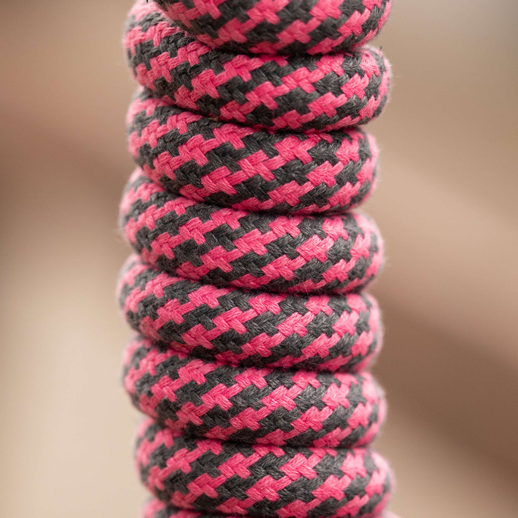 Velder Horsewear Lead Rope with a Panic Snap Pink/Grey
