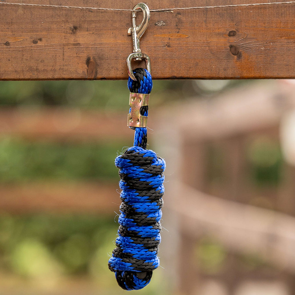 Velder Horsewear Lead Rope Colorful Stripe Blue/Black