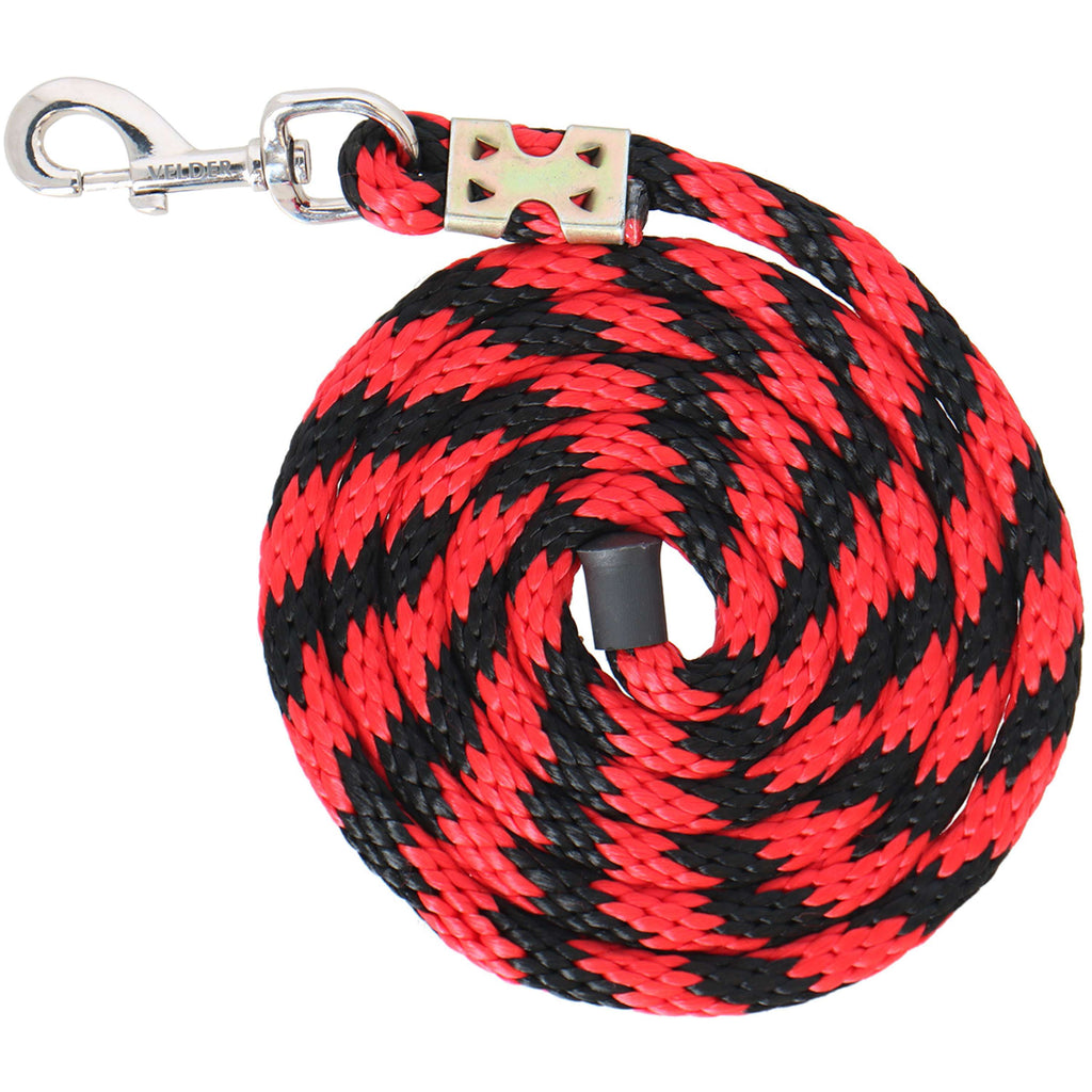 Velder Horsewear Lead Rope Colorful Stripe Red/Black