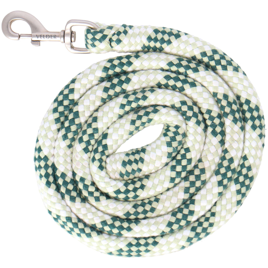 Velder Horsewear Lead Rope Soft Grip Dusty Green/Forest Green/White