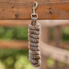 Velder Horsewear Lead Rope Soft Grip Light Brown/Dark Brown/White