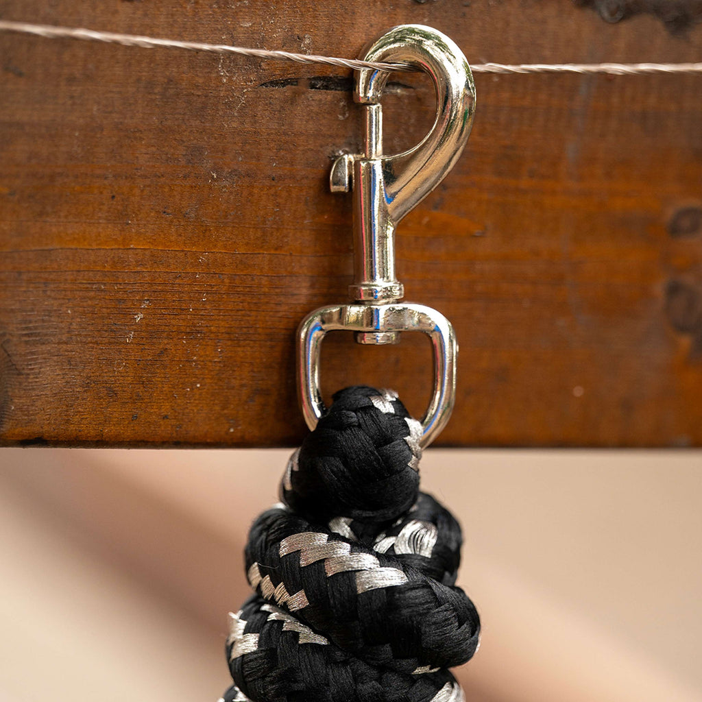 Velder Horsewear Lead Rope Silver Black