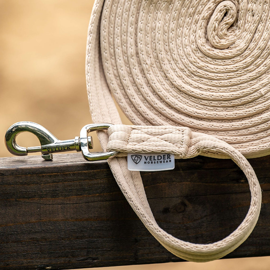 Velder Horsewear Lunging Side Rope Sand Dollar