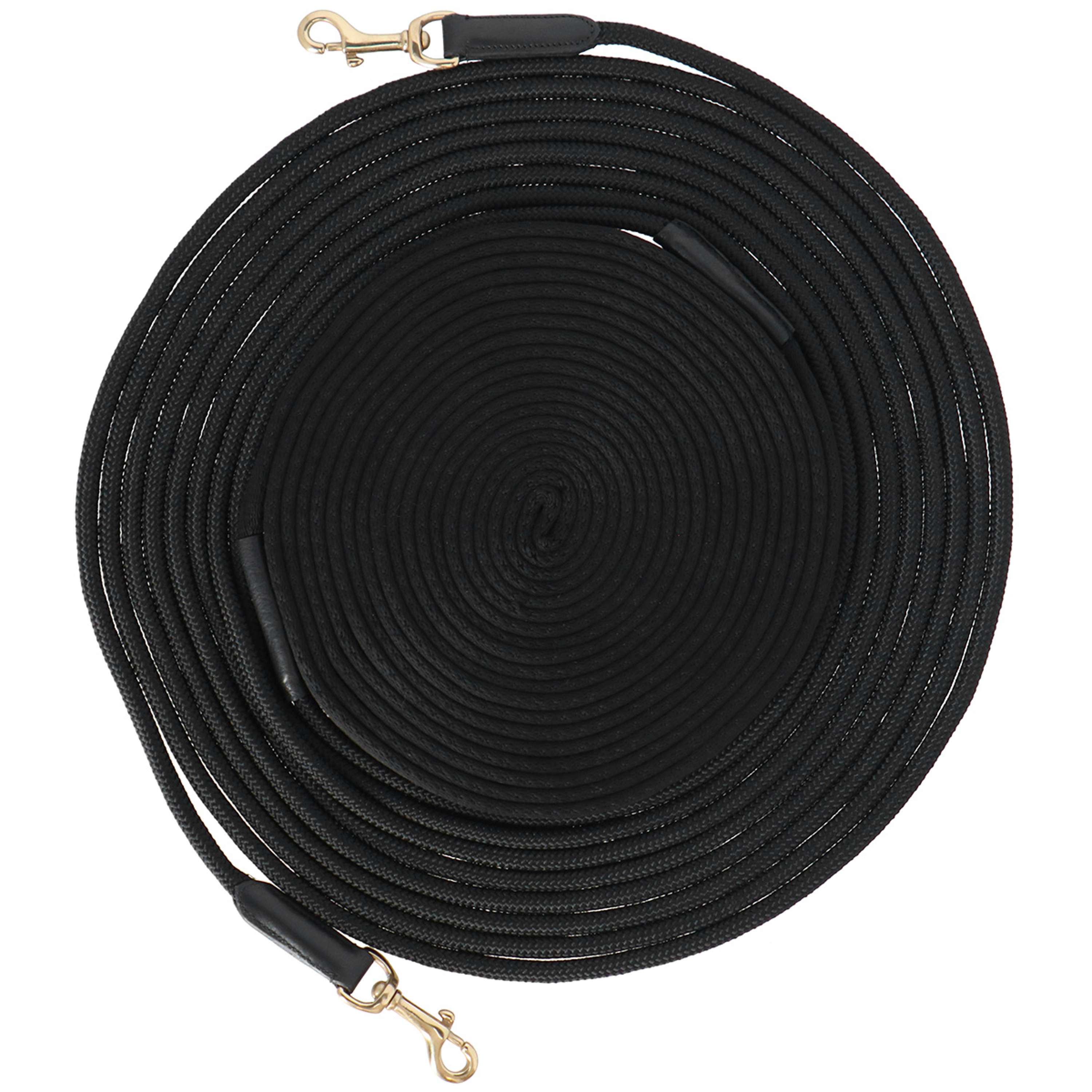 Velder Horsewear Double Lunging Draw Reins Black