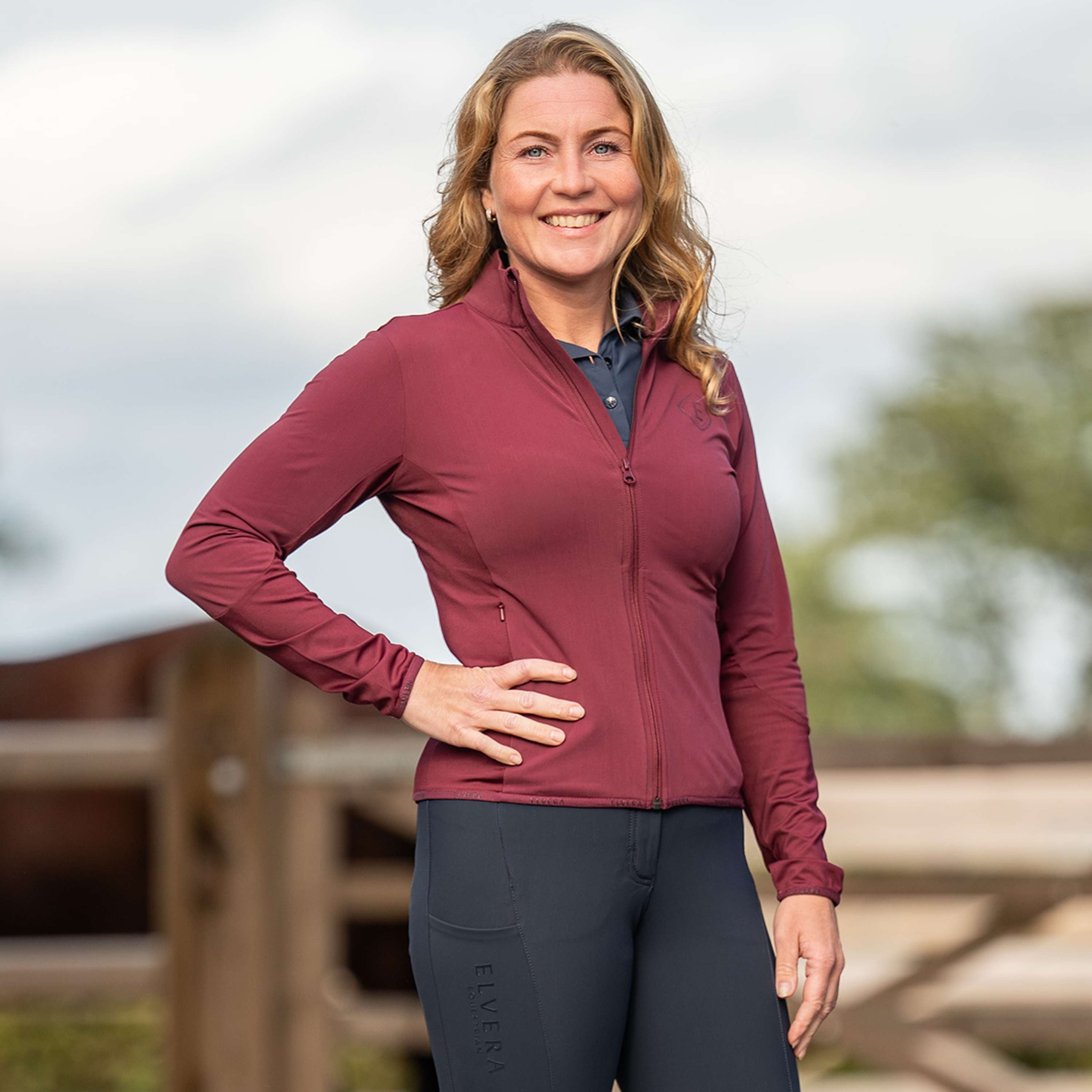 Elvera Equestrian Training Vest EEAveline Wineberry