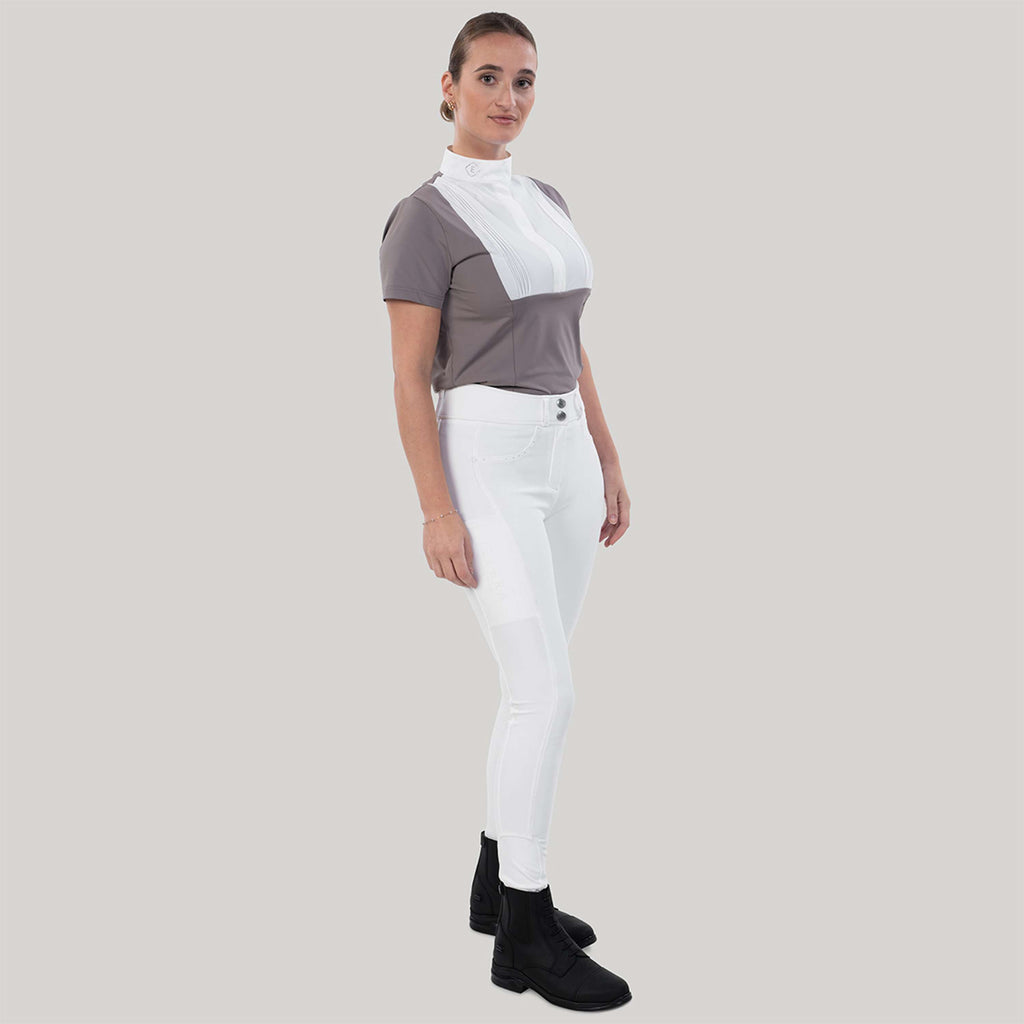 Elvera Equestrian Breeches Performance Bling White