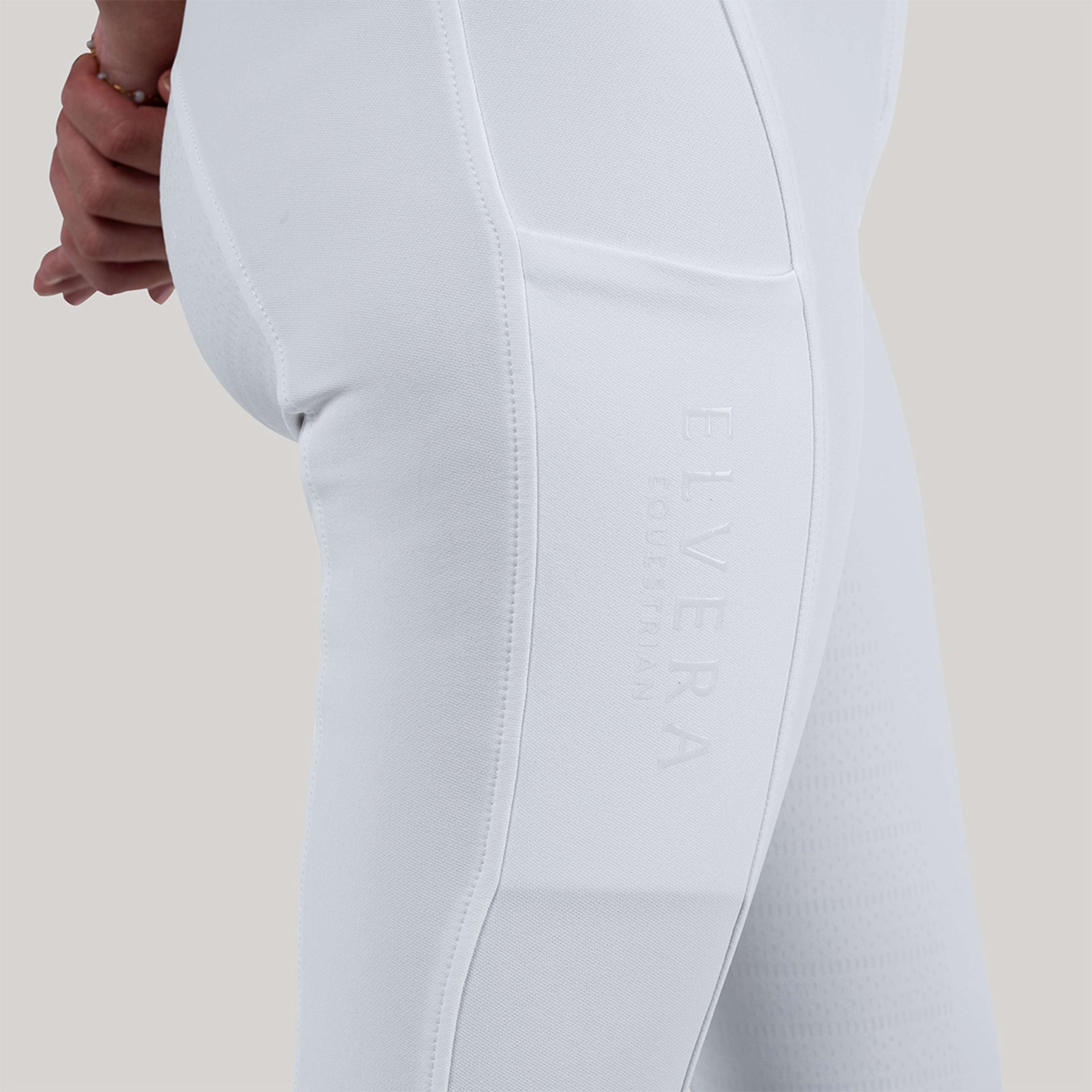 Elvera Equestrian Breeches Performance Bling White