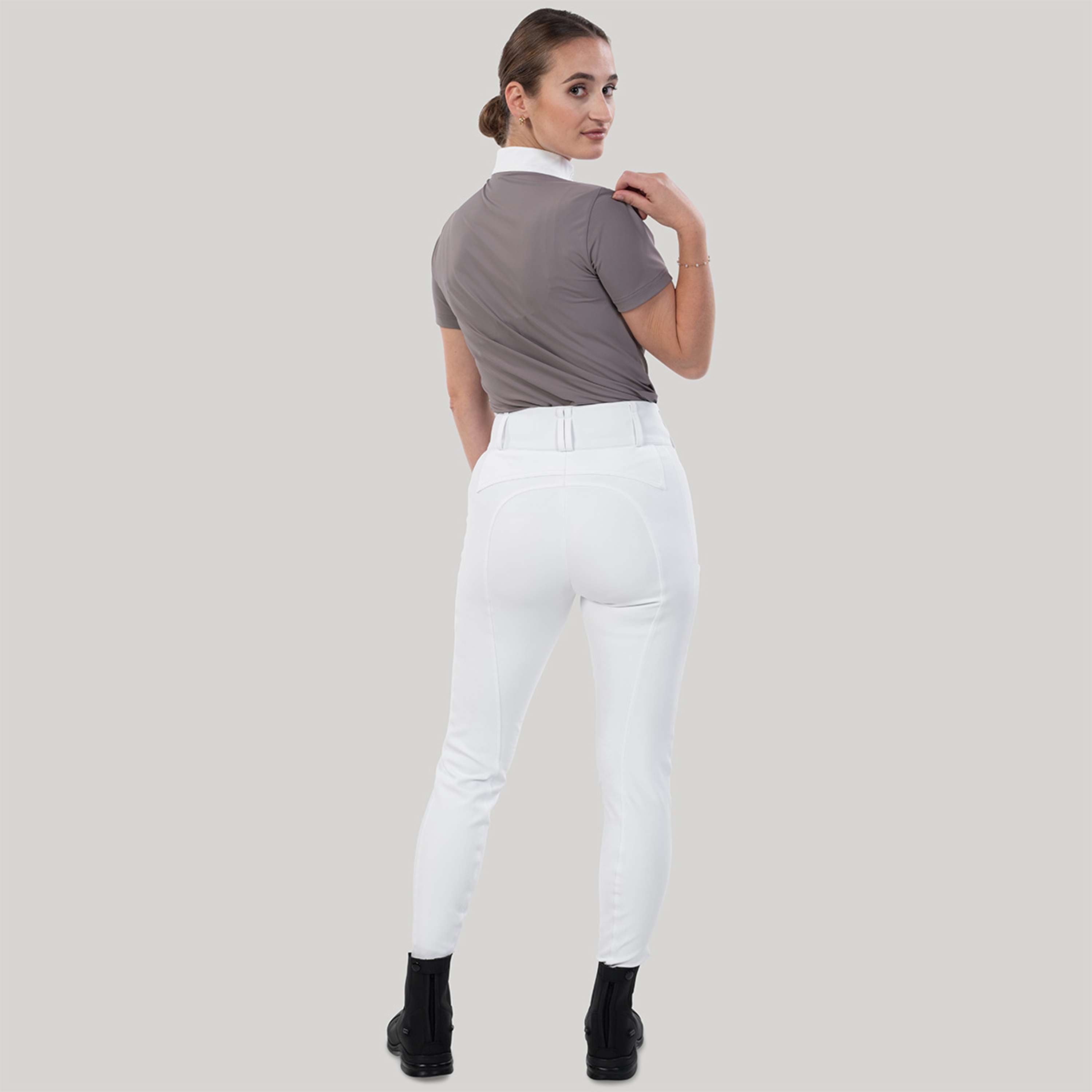 Elvera Equestrian Breeches Sensitive Pro Half Seat White