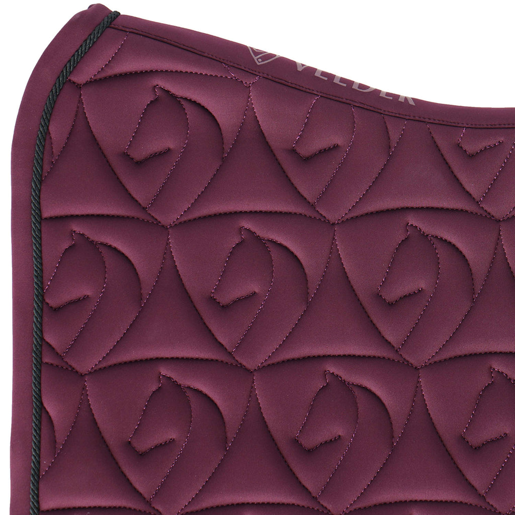 Velder Horsewear Saddlepad Unibeau Dressage Burgundy