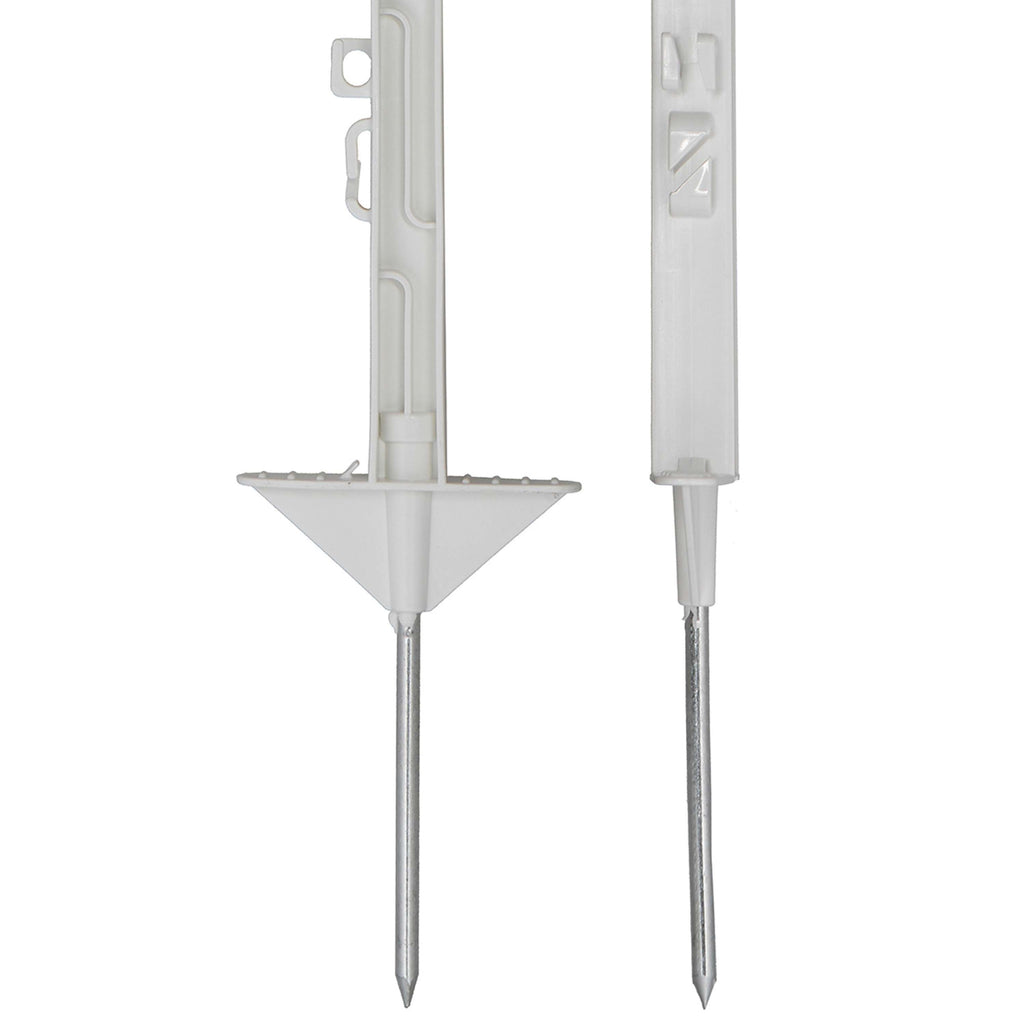 Agradi Power Classic Plastic Post Double 150cm 20 Pieces White