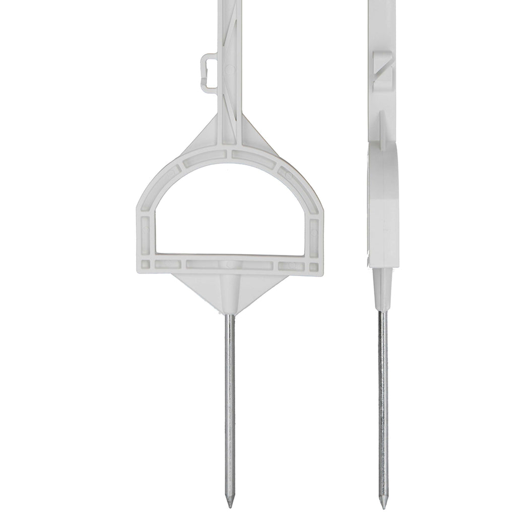 Agradi Power Plastic Post with Stirrup 115cm 20 Pieces White