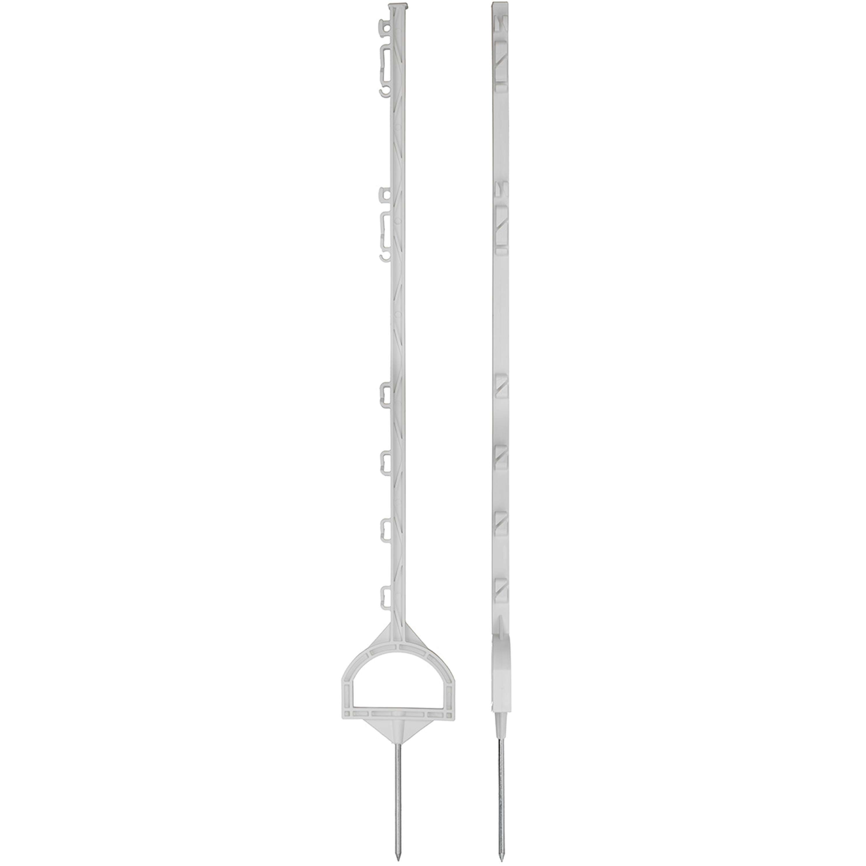Agradi Power Plastic Post with Stirrup 115cm 20 Pieces White