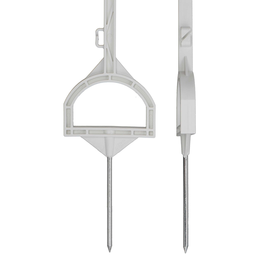 Agradi Power Plastic Post with Stirrup 155cm 20 Pieces White