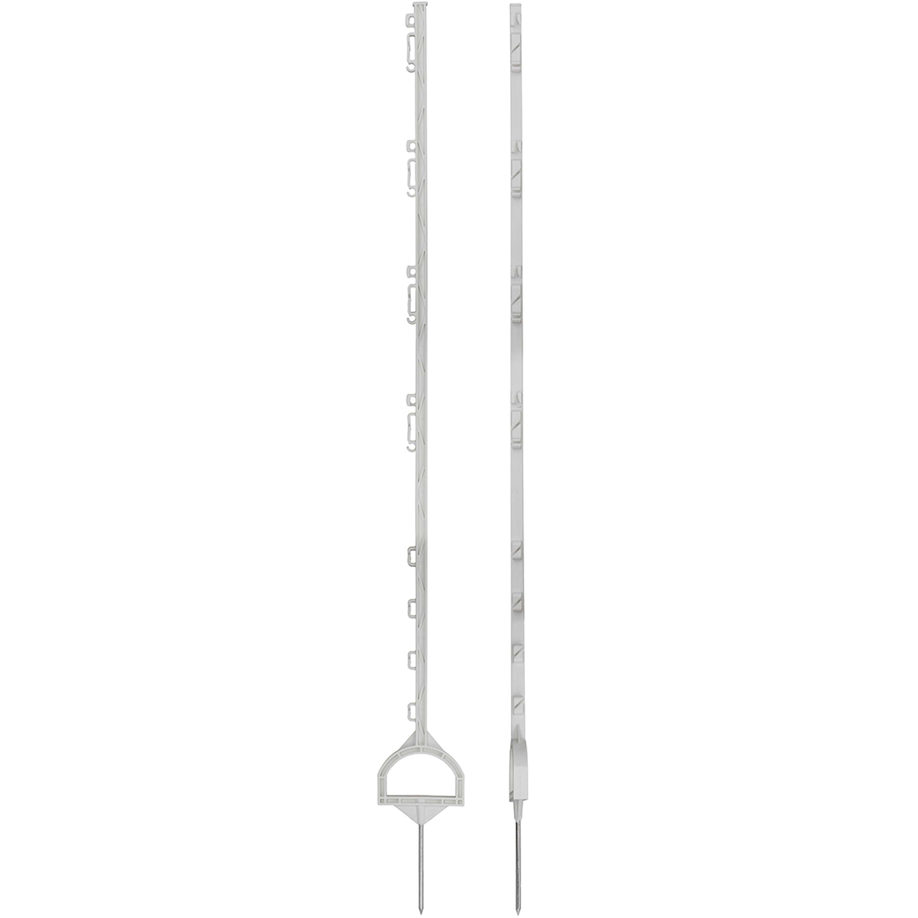 Agradi Power Plastic Post with Stirrup 155cm 20 Pieces White