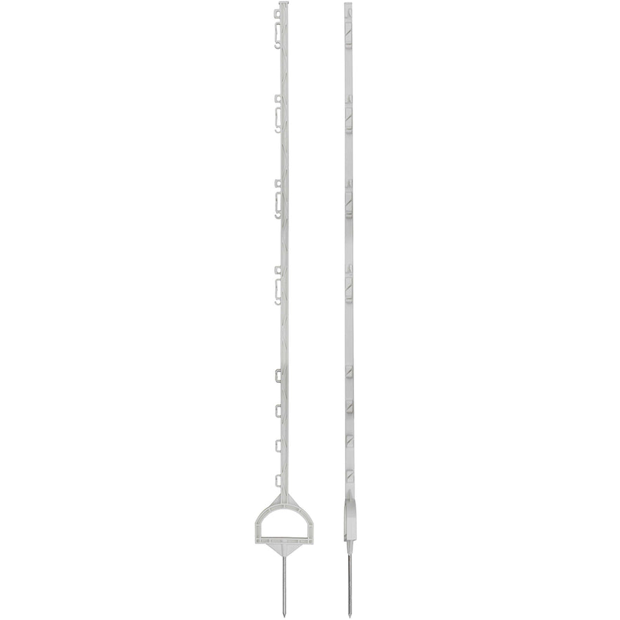Agradi Power Plastic Post with Stirrup 155cm 20 Pieces White