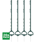 Agradi Power Plastic Post with Stirrup 115cm 20 Pieces Green