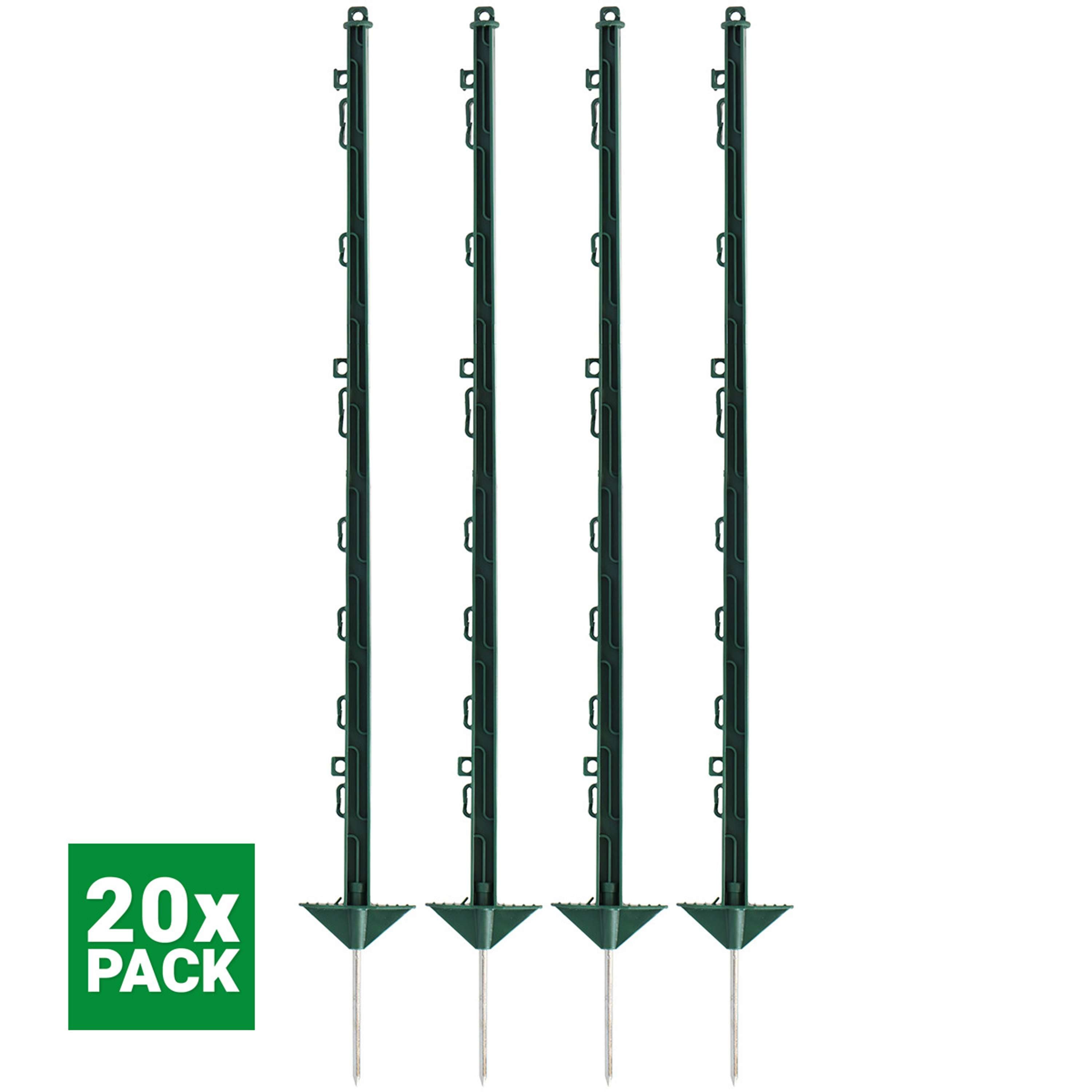 Agradi Power Classic Plastic Post Double 105cm 20 Pieces Green