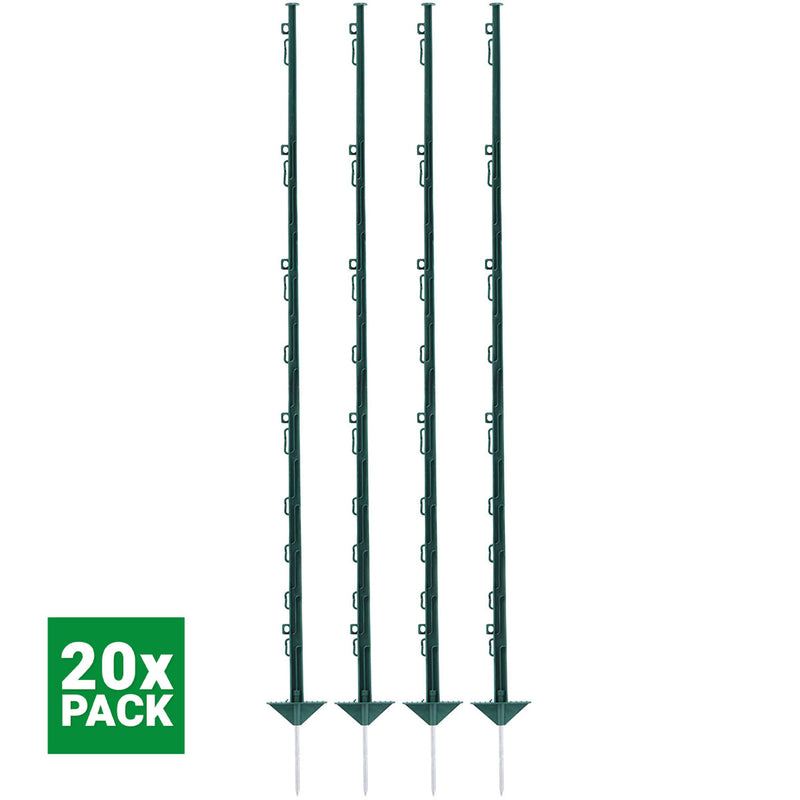 Agradi Power Classic Plastic Post Double 150cm 20 Pieces Green