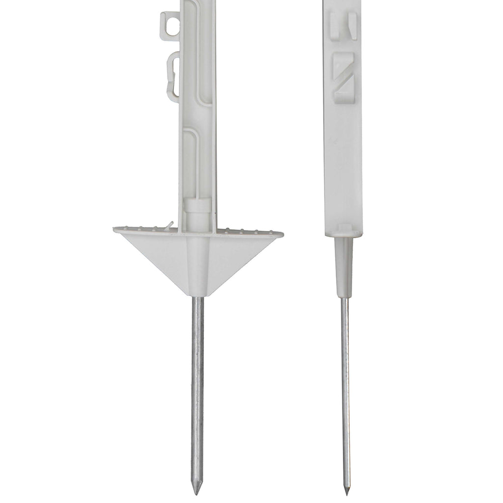 Agradi Power Classic Plastic Post Double 125cm 20 Pieces White