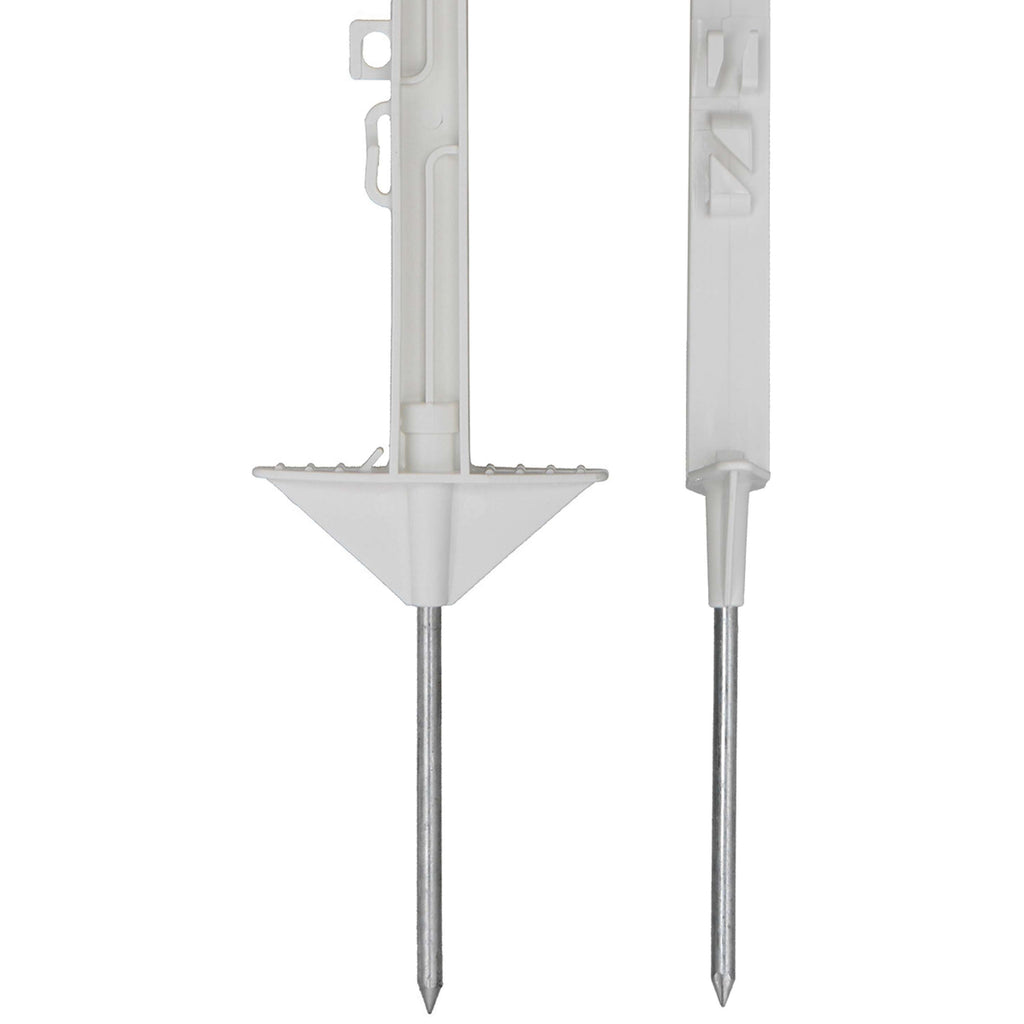 Agradi Power Classic Plastic Post Double 75cm 20 Pieces White