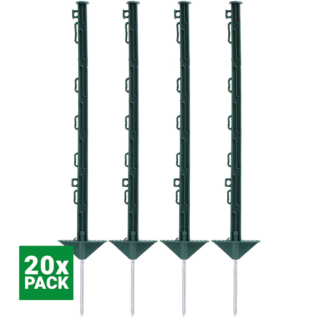 Agradi Power Classic Plastic Post Double 75cm 20 Pieces Green