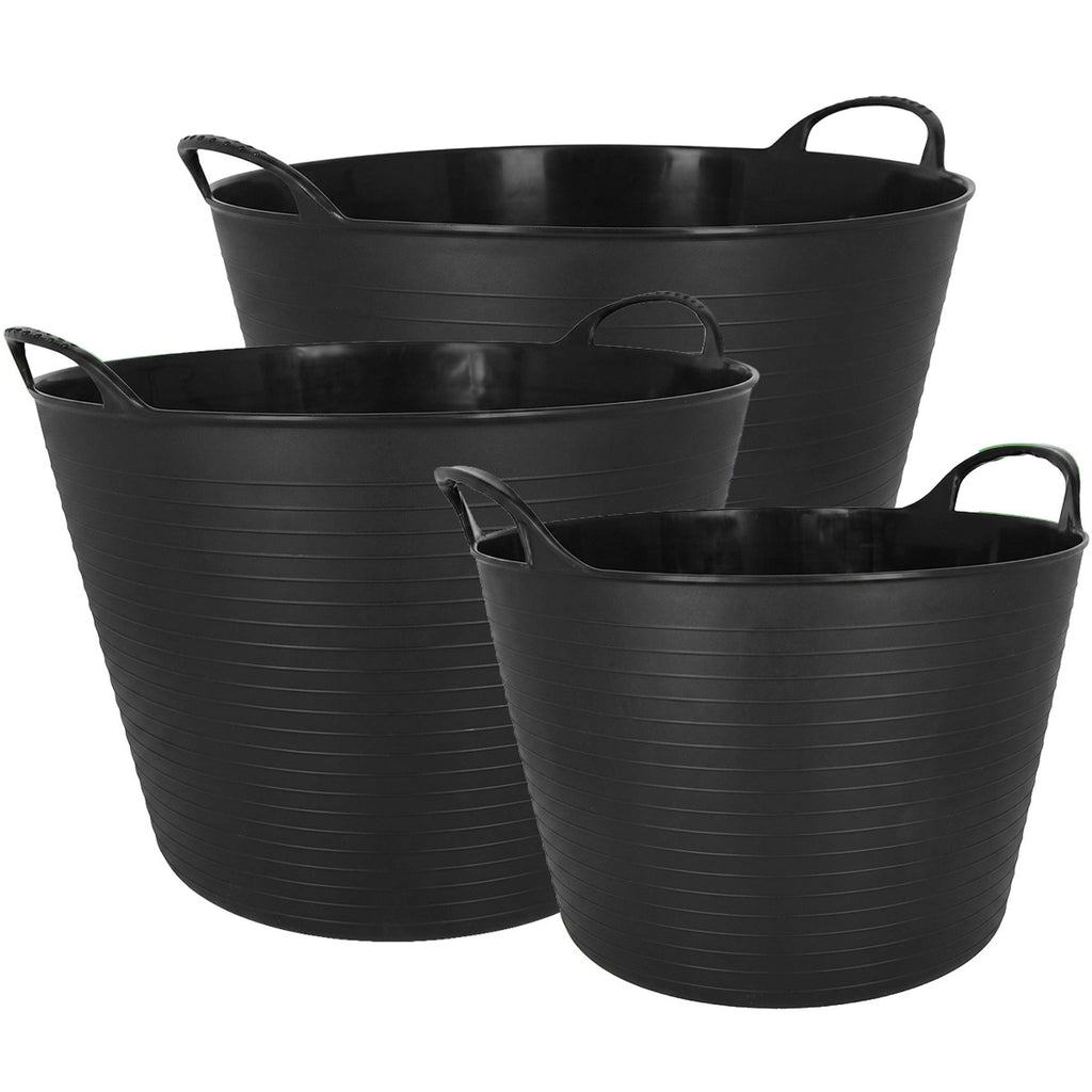 Agradi Horse Flexible Bucket Black