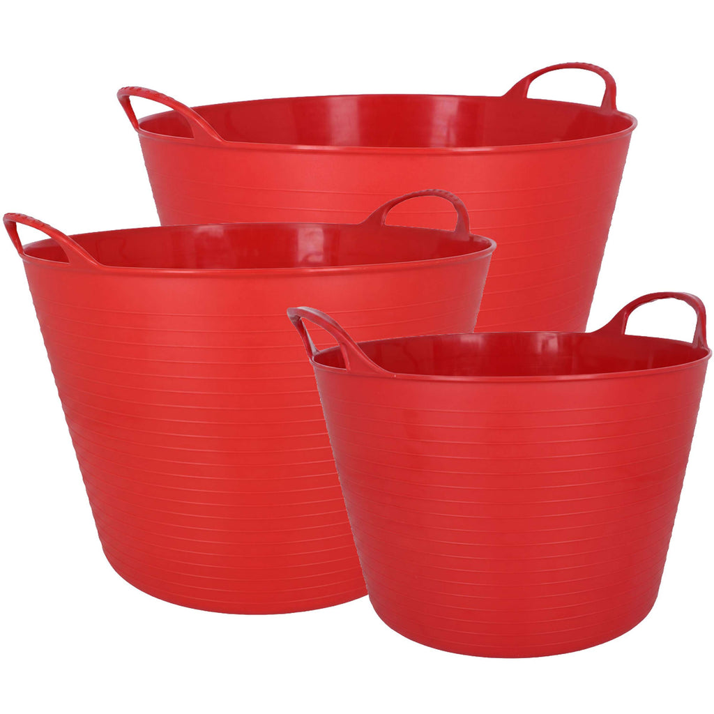 Agradi Horse Flexible Bucket Red