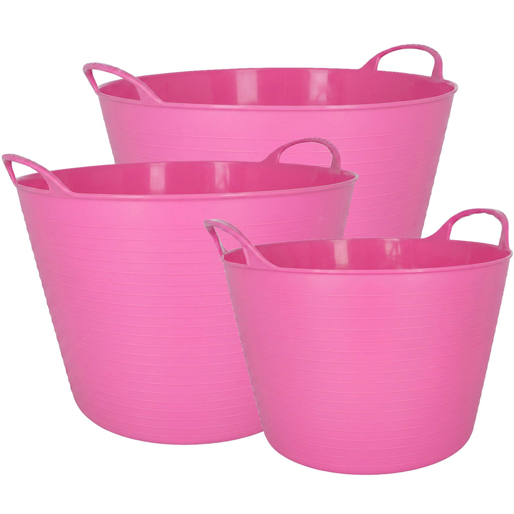 Agradi Horse Flexible Bucket Pink