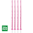 Agradi Power Classic Plastic Post Double 150cm 20 Pieces Pink