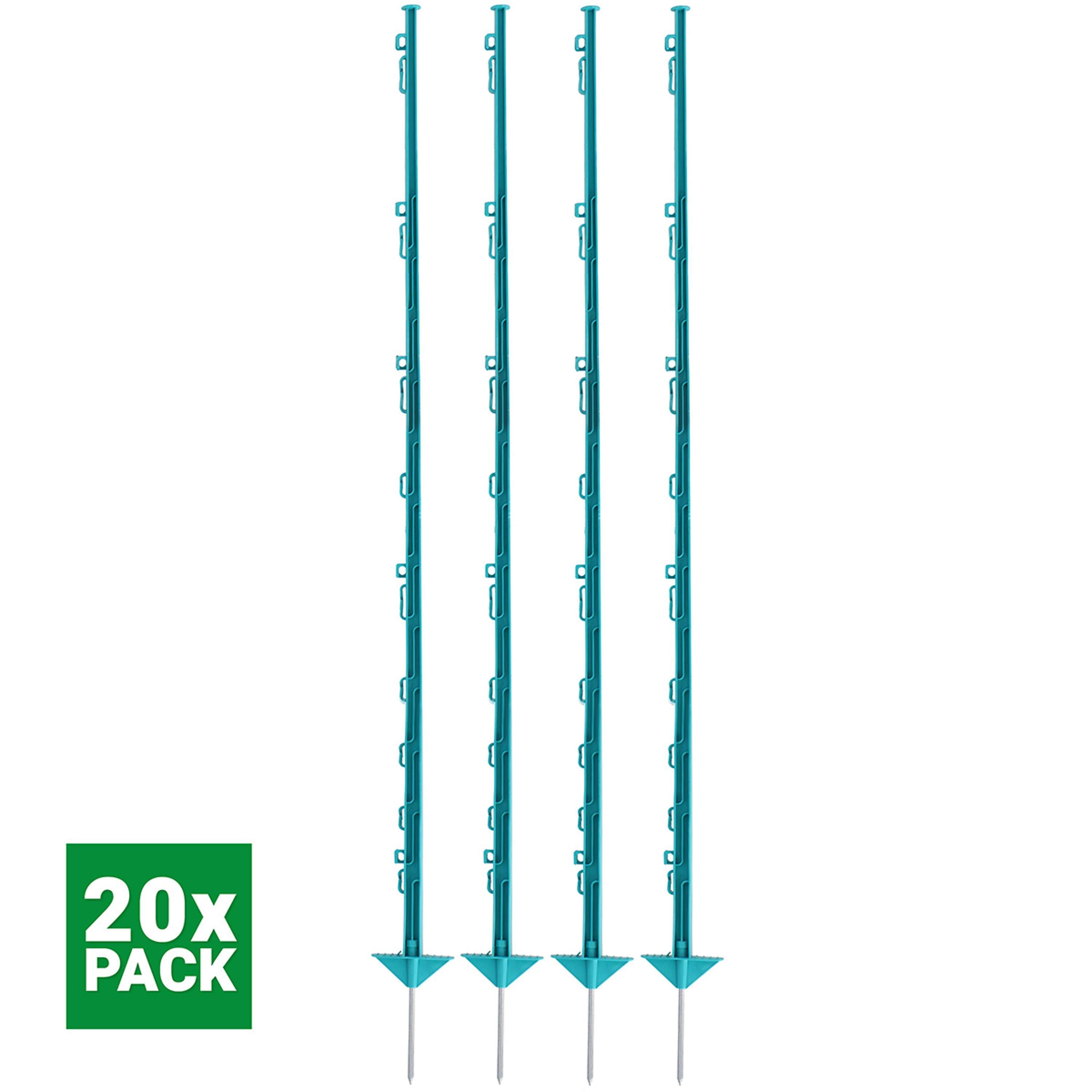 Agradi Power Classic Plastic Post Double 150cm 20 Pieces Aqua