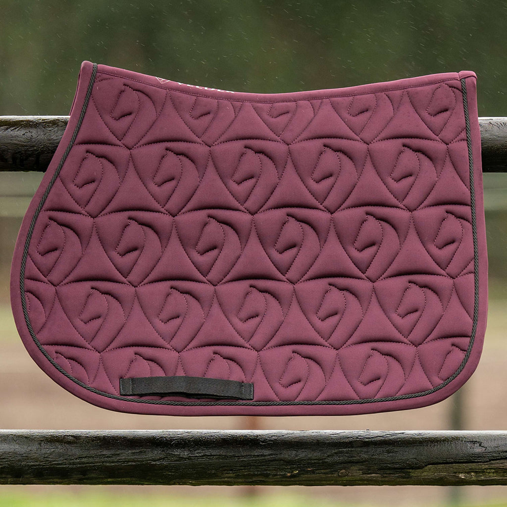 Velder Horsewear Saddlepad Unibeau Jumping Burgundy