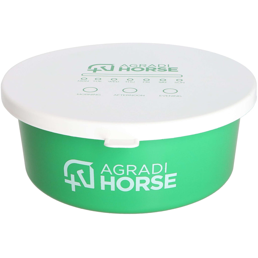 Agradi Horse Muesli Bowl with Lid Green