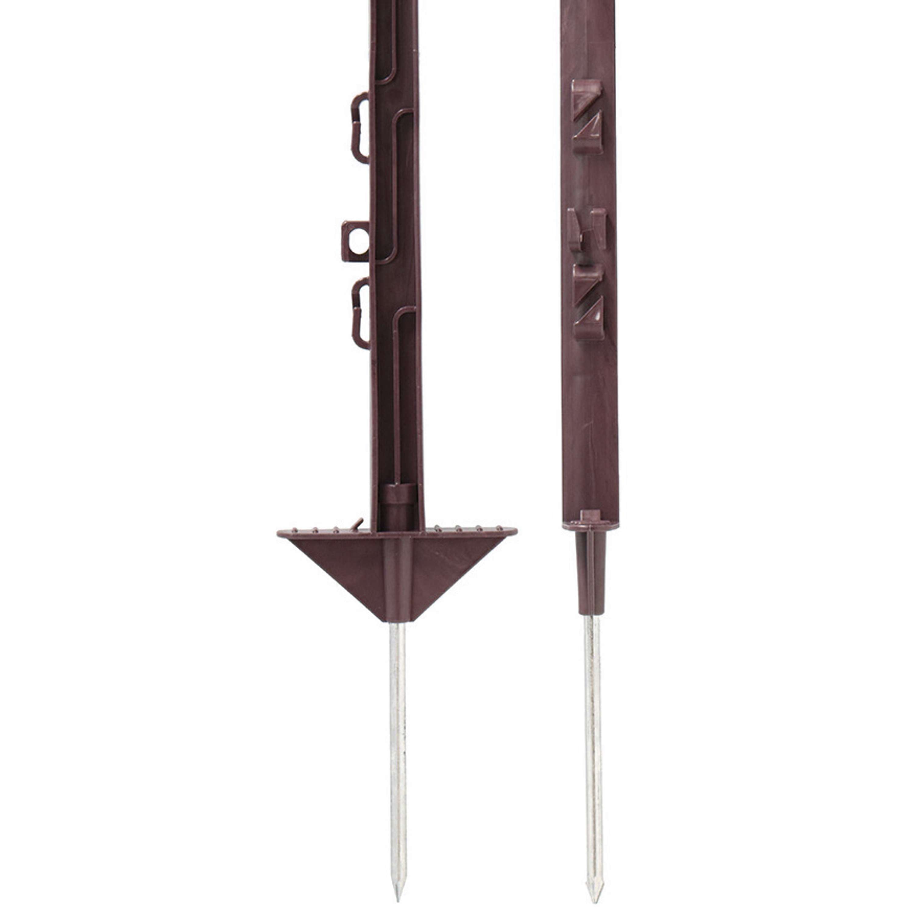 Agradi Power Classic Plastic Post Double 150cm 20 Pieces Brown