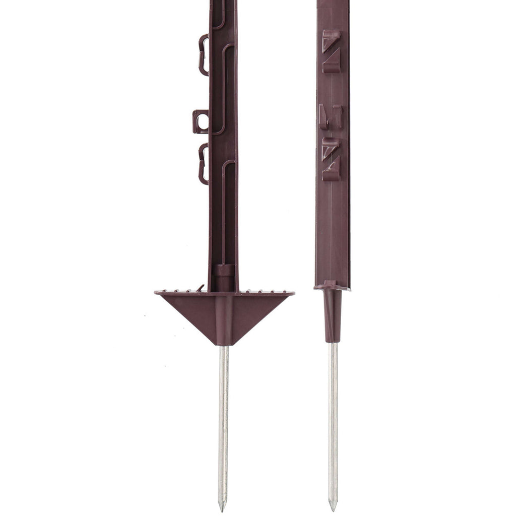 Agradi Power Classic Plastic Post Double 125cm 20 Pieces Brown