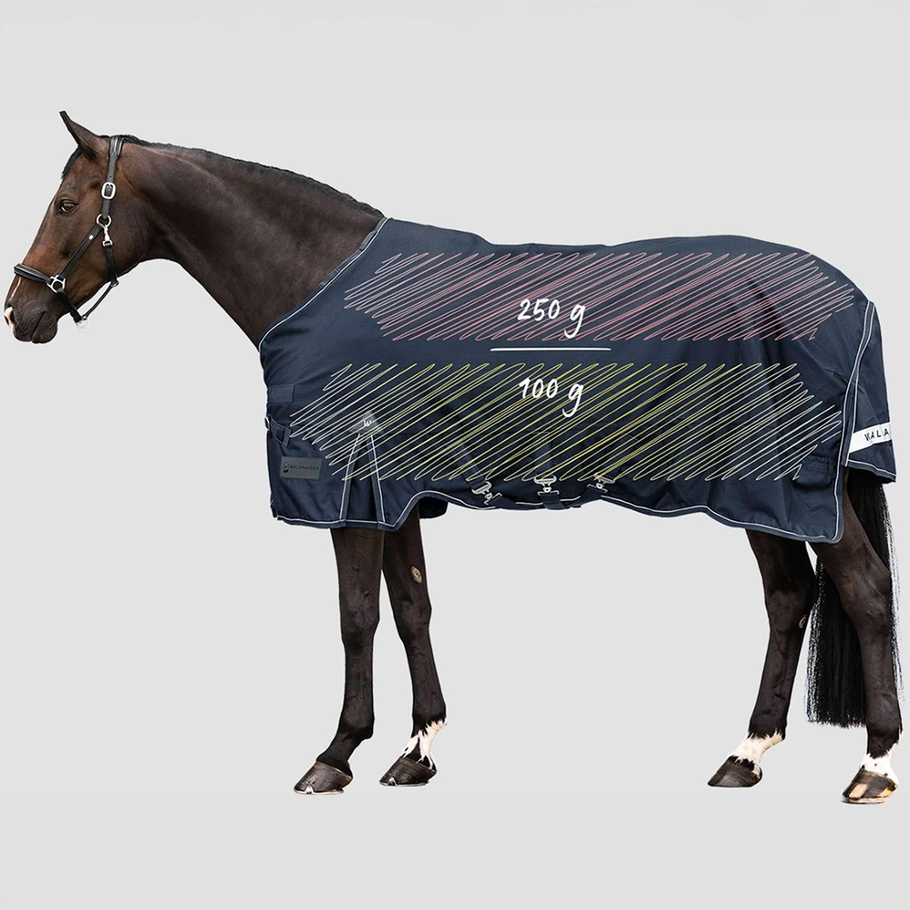 Waldhausen Outdoor Rug Scandic Multi-Layer 100/250g Nightblue